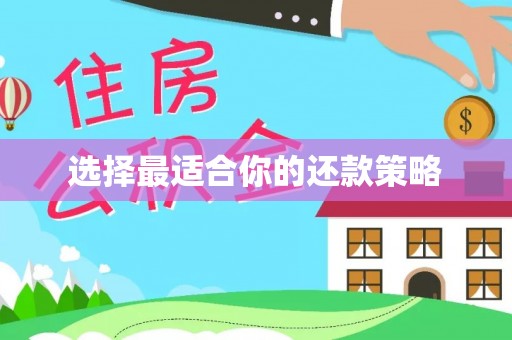 上甘岭选择最适合你的还款策略