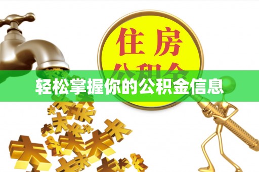 上甘岭轻松掌握你的公积金信息